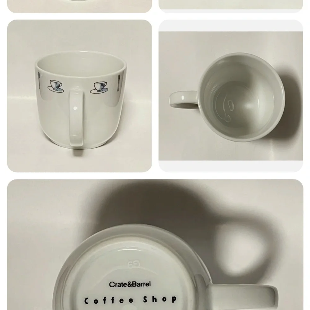 Crate & Barrel “Coffee Shop” coffee mug